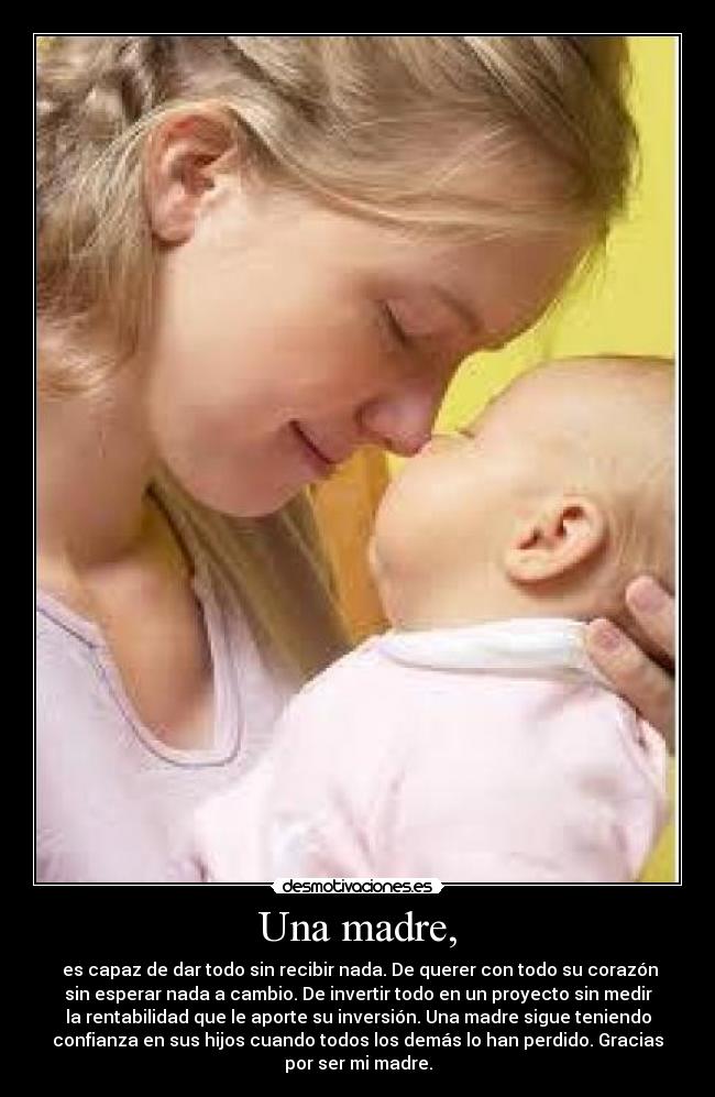 Una madre, - 