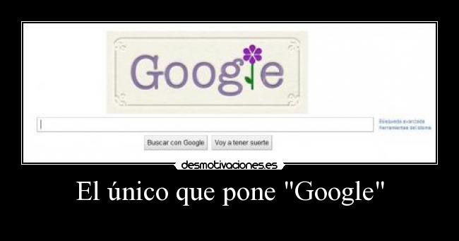 El único que pone Google - 
