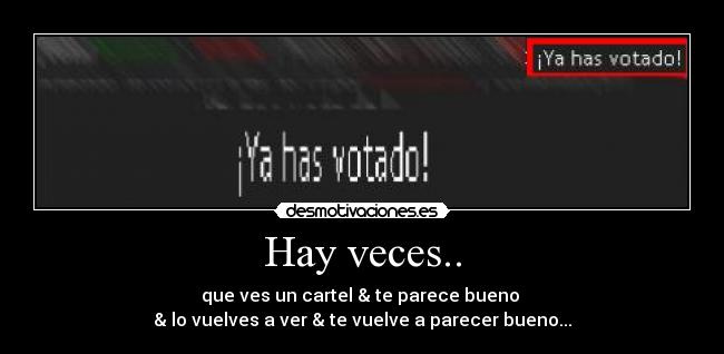 Hay veces.. - 