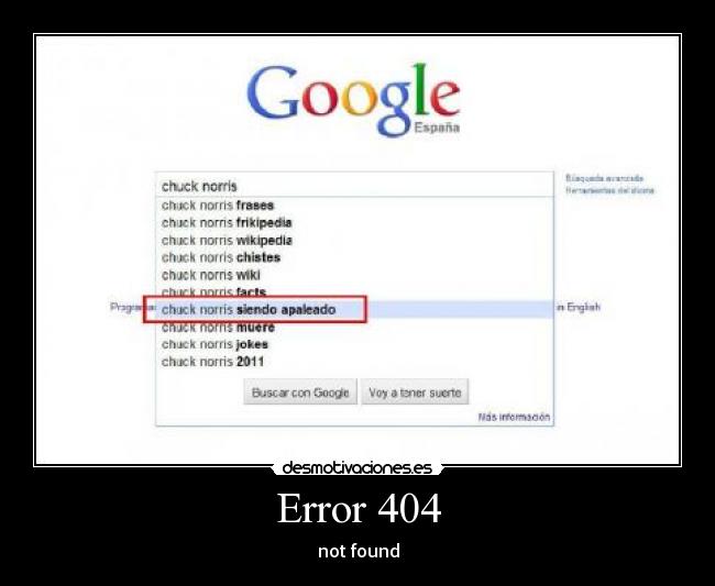 Error 404 - not found