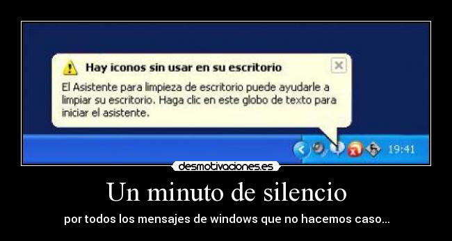 Un minuto de silencio -