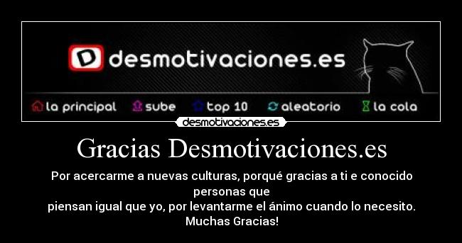 Gracias Desmotivaciones.es -