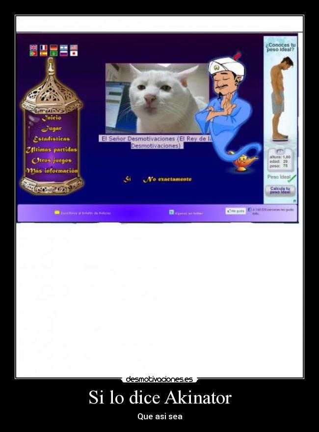Si lo dice Akinator - Que asi sea