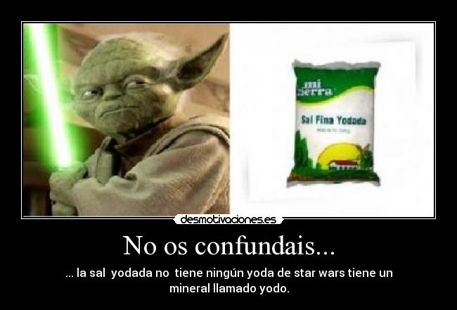 No os confundais... - 