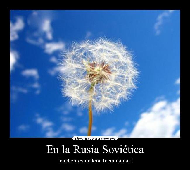 carteles rusia sovietica dientes leon desmotivaciones