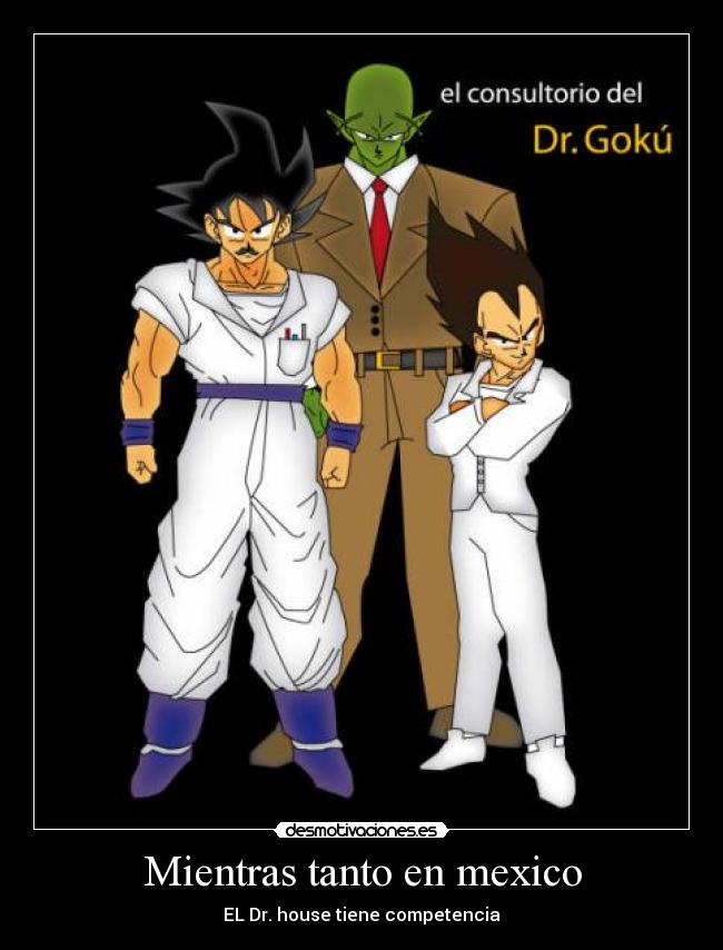carteles mexico mexico house goku doctor desmotivaciones