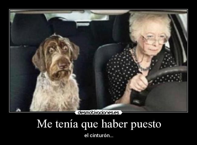 Me tenía que haber puesto - el cinturón...