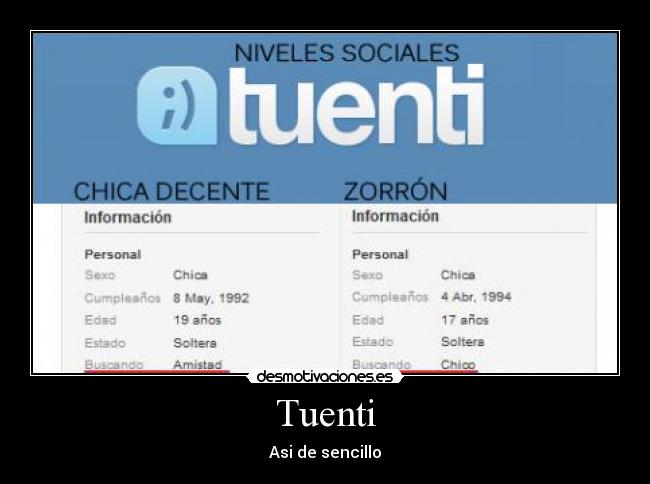 Tuenti - Asi de sencillo
