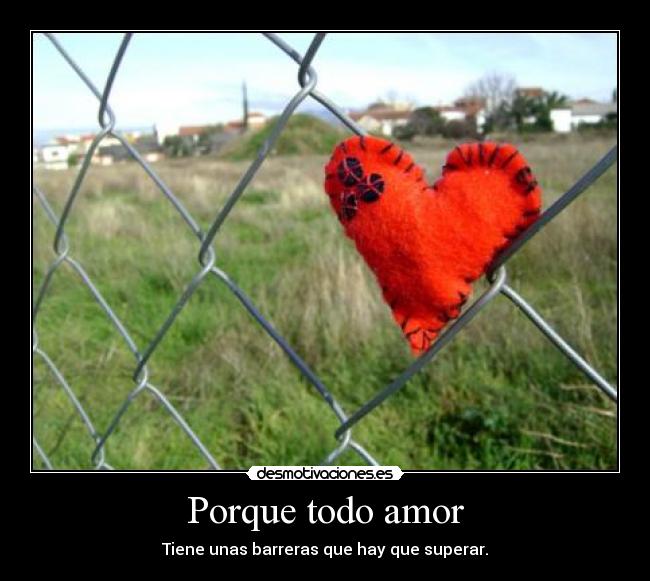 Porque todo amor -
