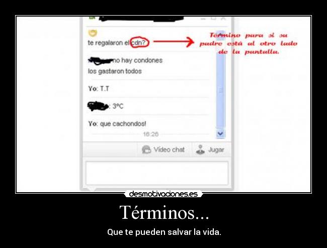 Términos... - Que te pueden salvar la vida.