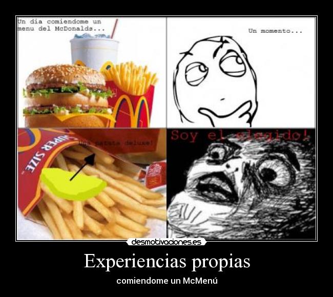 Experiencias propias - comiendome un McMenú