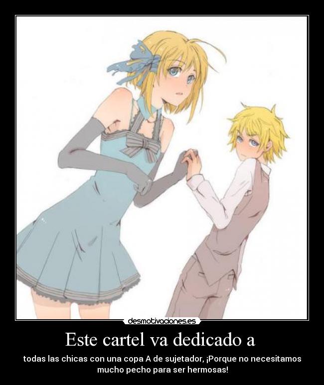 Este cartel va dedicado a  - 