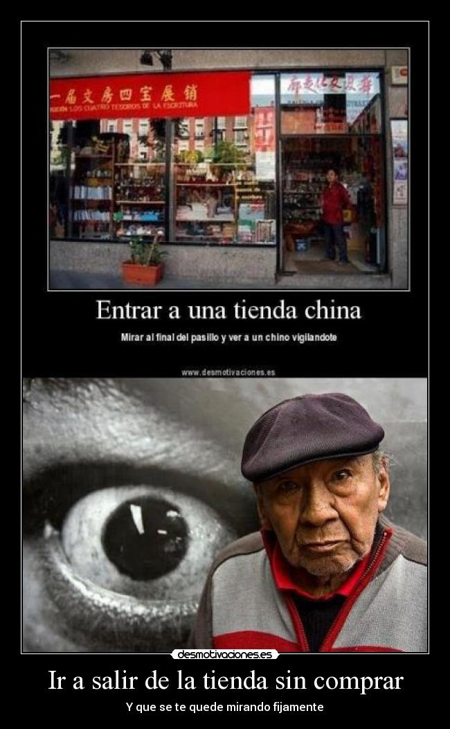 Ir a salir de la tienda sin comprar -