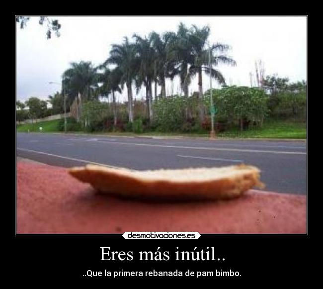 Eres más inútil.. - 