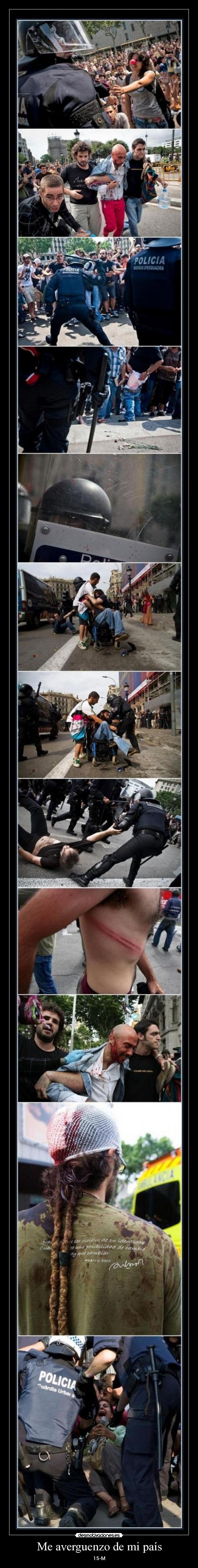 Me averguenzo de mi país - 