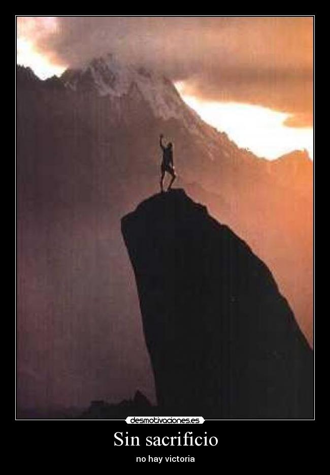 carteles sin sacrificio hay victoria desmotivaciones