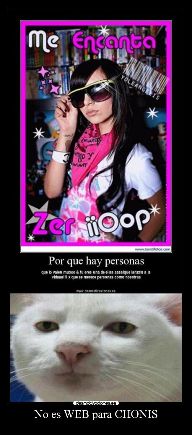 No es WEB para CHONIS -