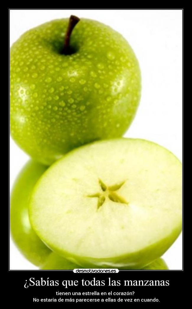 ¿Sabías que todas las manzanas -