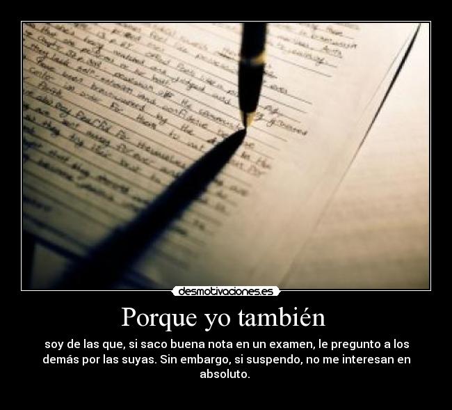 Porque yo también  - 