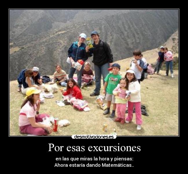 Por esas excursiones - 