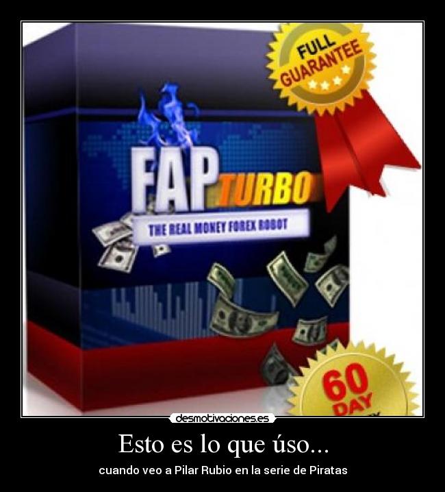Esto es lo que úso... - cuando veo a Pilar Rubio en la serie de Piratas