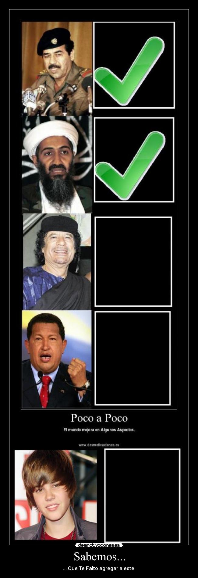 Sabemos... - ... Que Te Falto agregar a este.