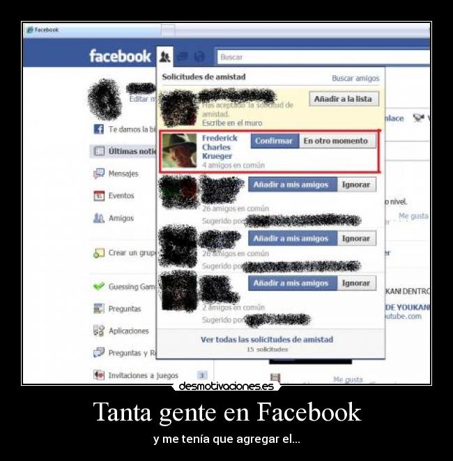 Tanta gente en Facebook -