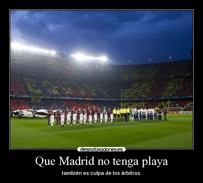 Que Madrid no tenga playa -