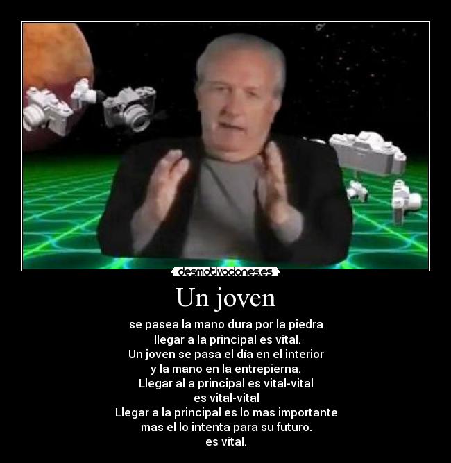Un joven -
