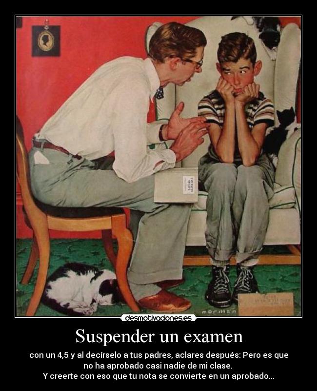 Suspender un examen -