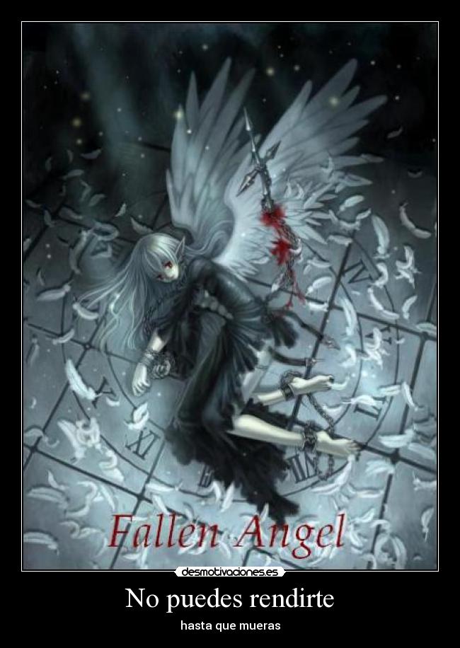 No puedes rendirte -