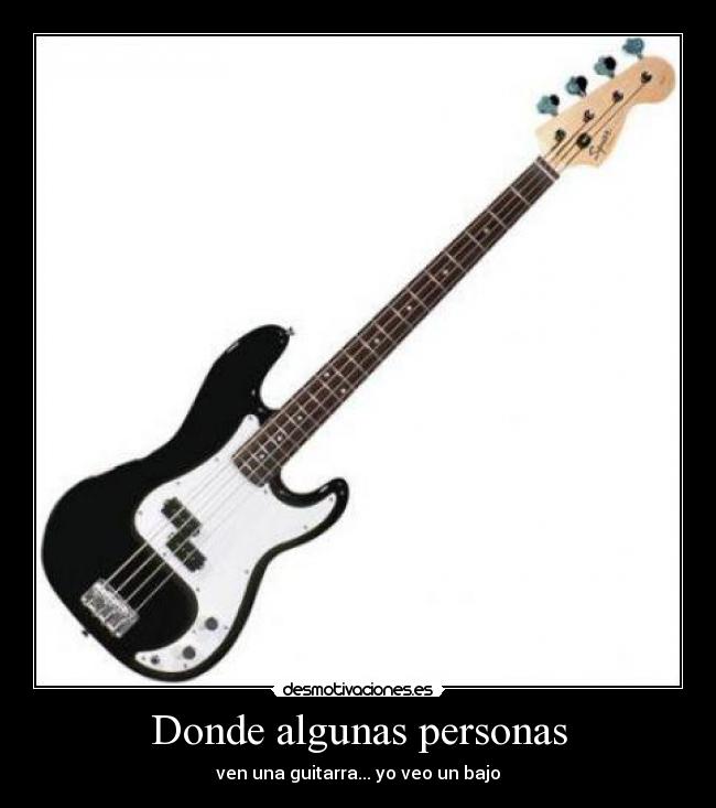 carteles guitarra bajo personas ver inculto desmotivaciones