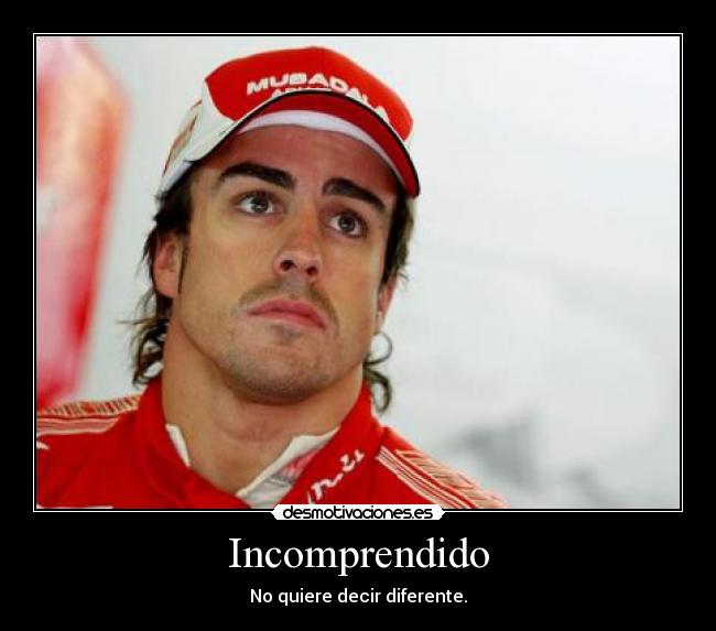Incomprendido - No quiere decir diferente.