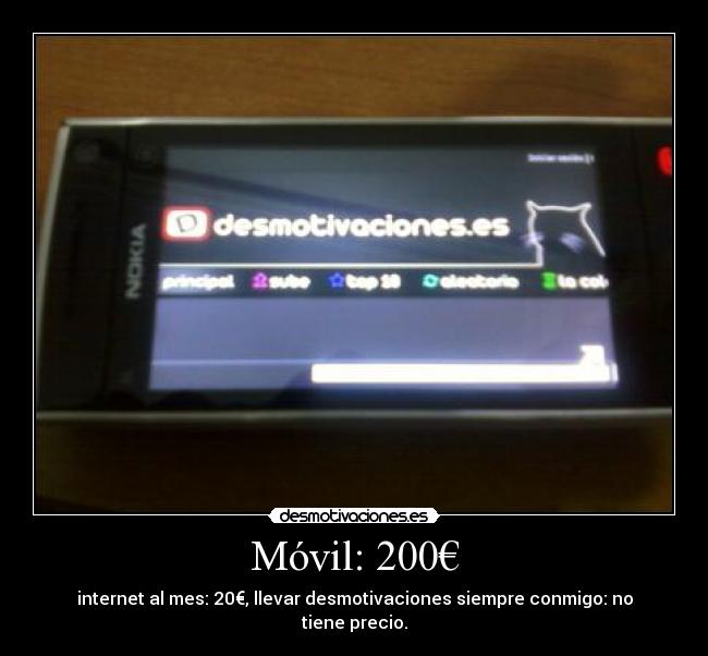 Móvil: 200€ -