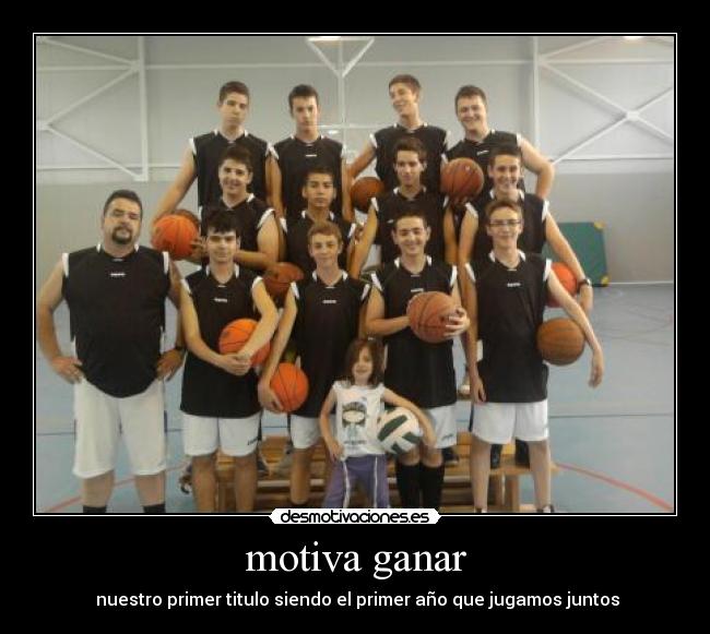 motiva ganar -  nuestro primer titulo siendo el primer año que jugamos juntos