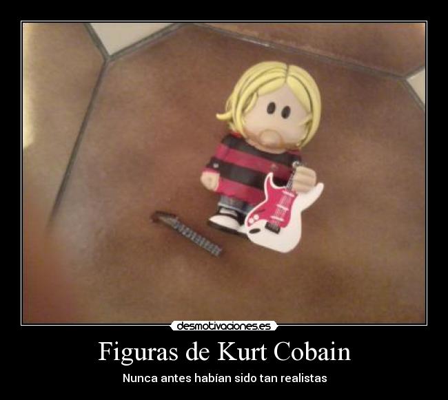 carteles kurt cobain nirvana guitarra rota figuras coleccion desmotivaciones