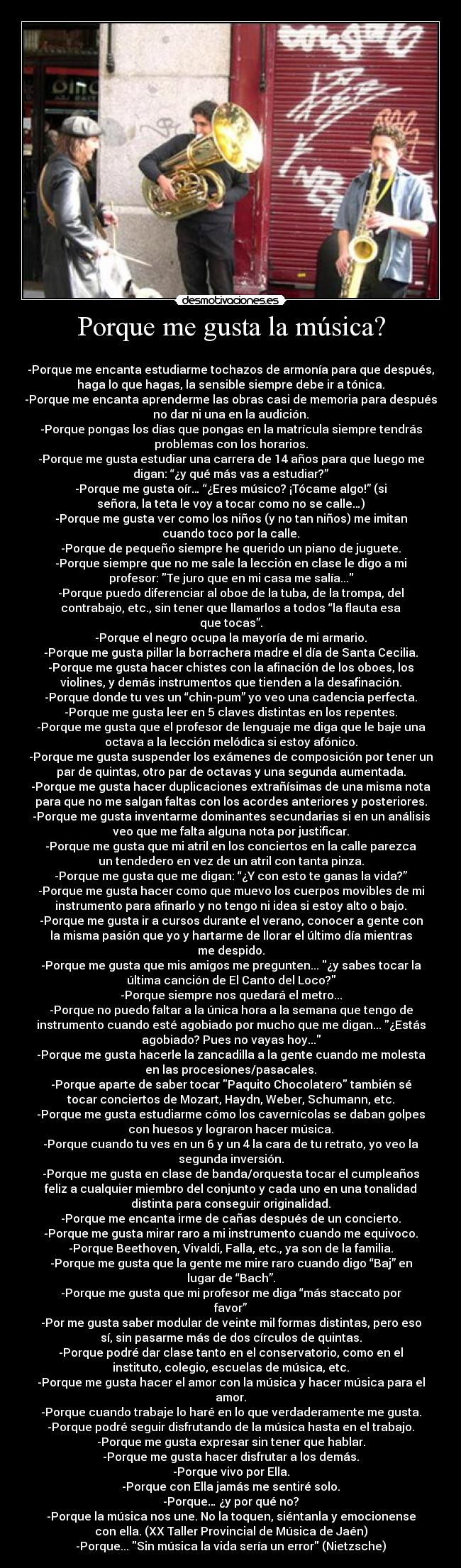 carteles musica verdades desmotivaciones