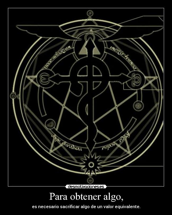 Para obtener algo, - 