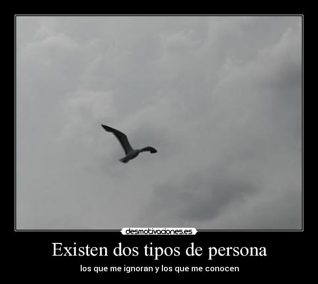 Existen dos tipos de persona - 