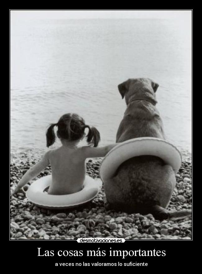 Las cosas más importantes - a veces no las valoramos lo suficiente