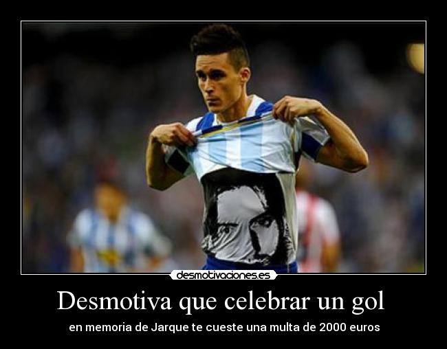 Desmotiva que celebrar un gol -