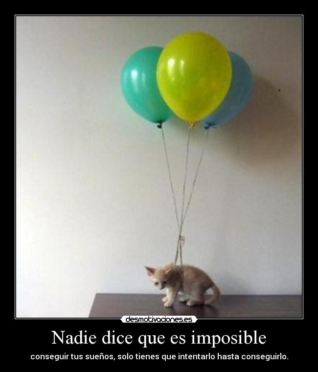 Nadie dice que es imposible -