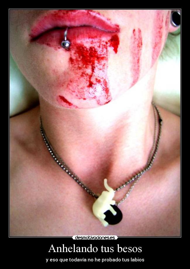 carteles besos labios besos besar gore desmotivaciones