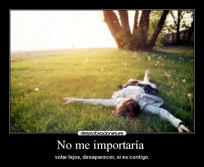 No me importaría  - 