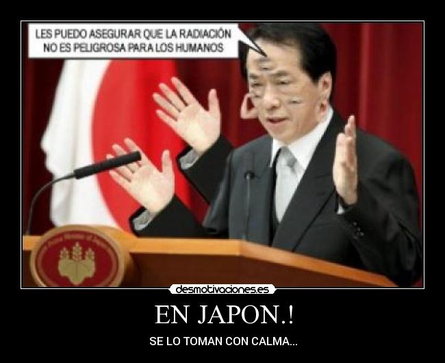 EN JAPON.! - SE LO TOMAN CON CALMA...