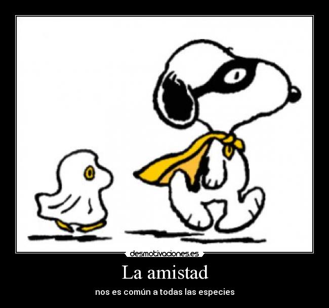 La amistad - nos es común a todas las especies