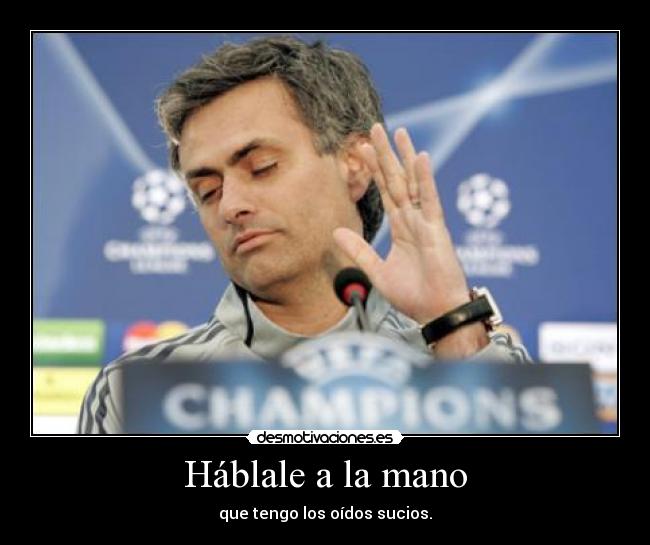 Háblale a la mano -