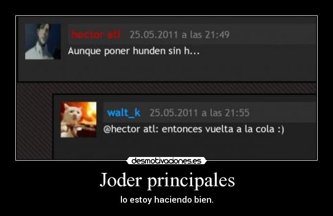 Joder principales - 