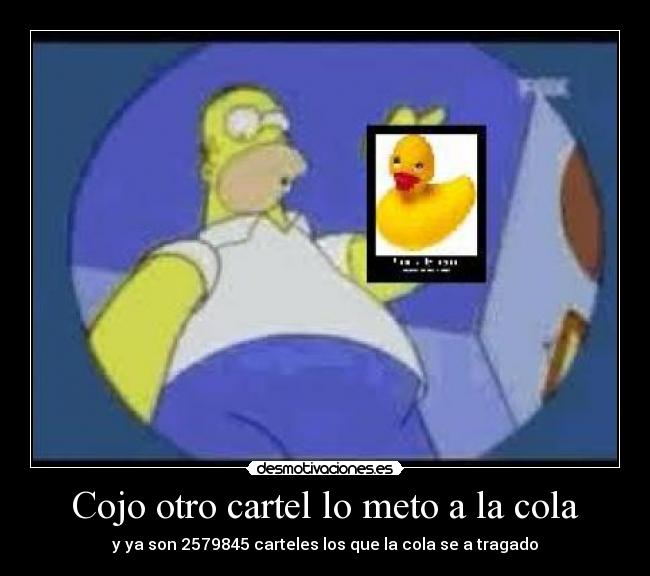 carteles homer cola cartl desmotivaciones