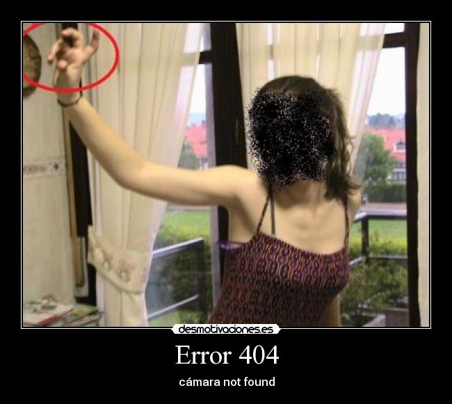 carteles error 404 not found camara desmotivaciones